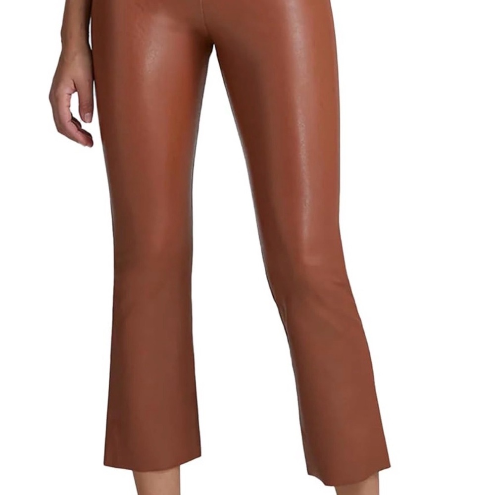 Commando Faux Leather Cropped Pant in Cocoa